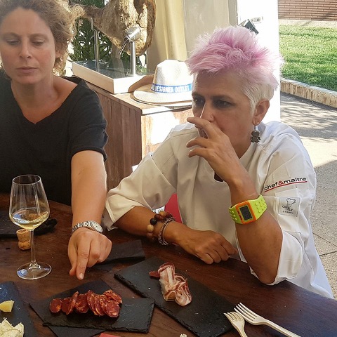 Cristina Bowerman e salumi Cancellara BioAgrimar Taste of Roma