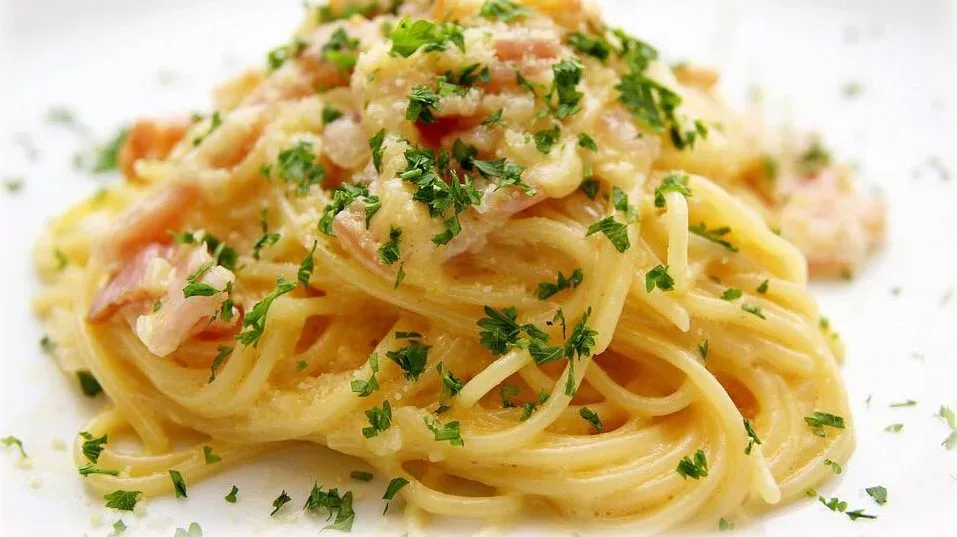 Spaghetti alla Carbonara di Baccalà