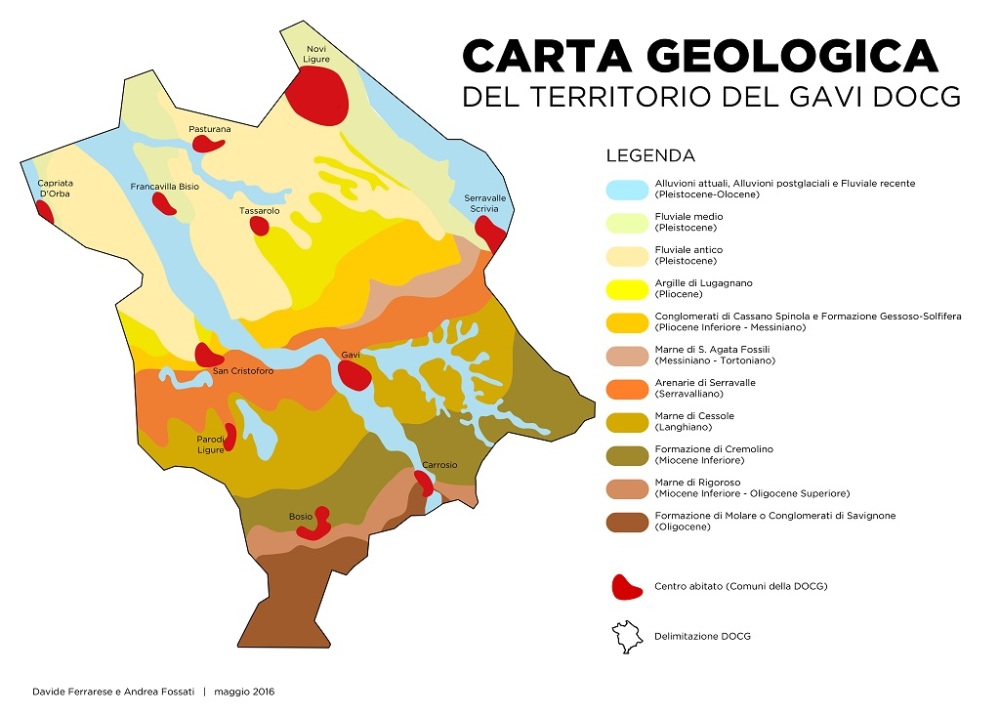 Cartina suoli, Gava Docg