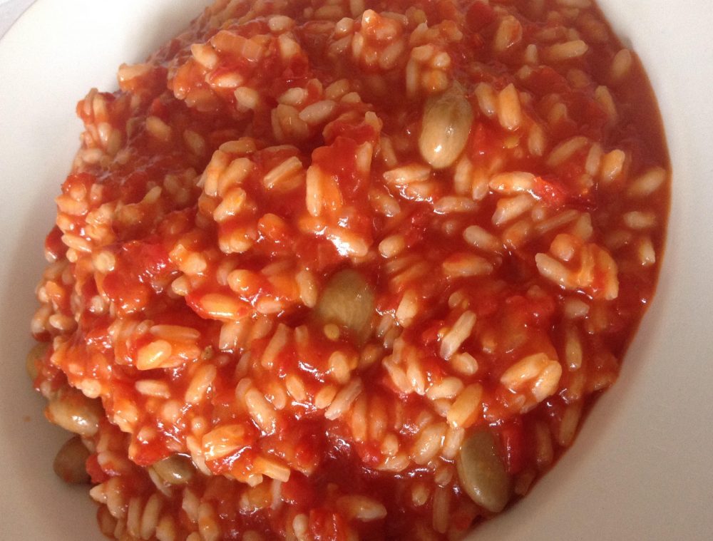 Il mio piatto di Risotto al pomodoro di oggi