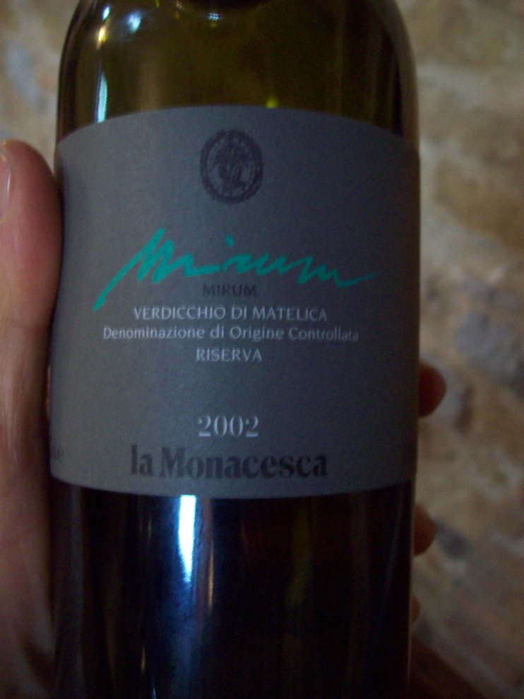 La Monacesca - Verdicchio di Matelica Mirum 2002