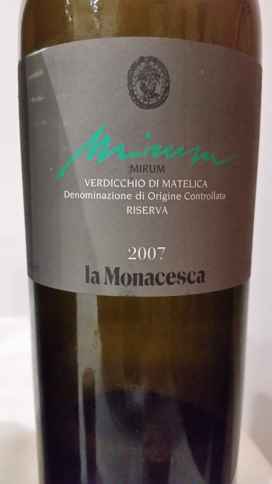 La Monacesca - Verdicchio di Matelica Mirum 2007