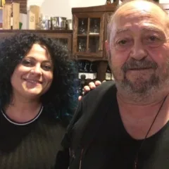 Pietrino con la figlia Claudia