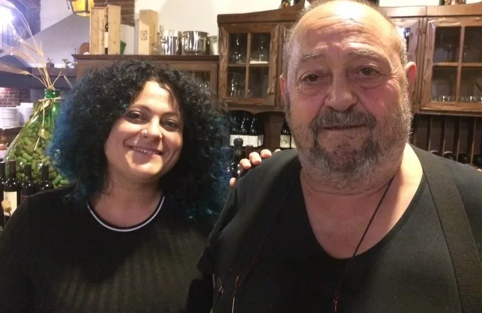 Pietrino con la figlia Claudia