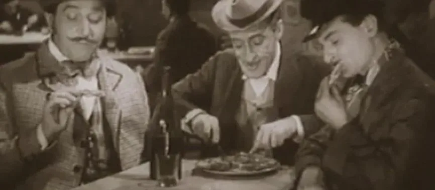 Toto in pizzeria 1940
