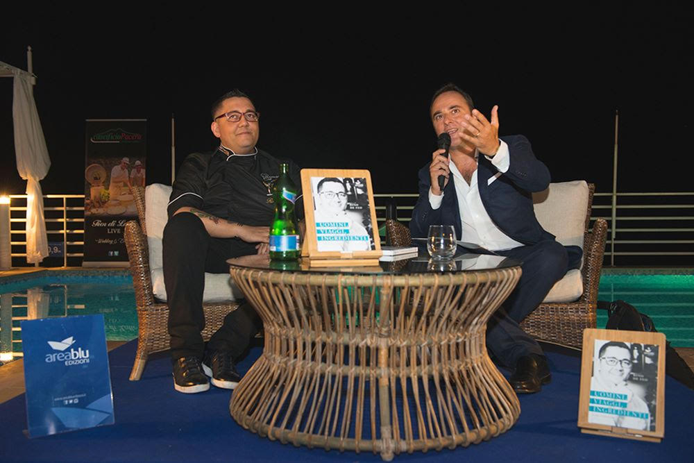 lo chef Rino de Feo e il giornalista Luigi D’Alise