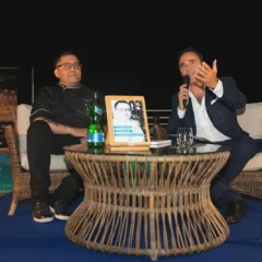 lo chef Rino de Feo e il giornalista Luigi D’Alise
