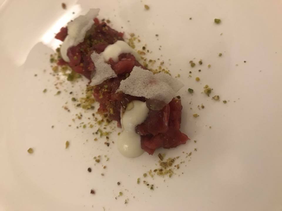 Basilicata Wines in tour - Tartare di Podolica, mango e chips di riso