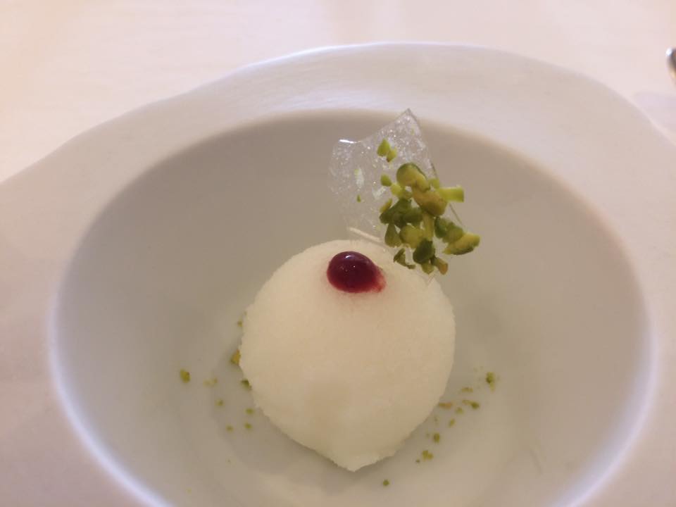 Don Alfonso, pre dessert, sorbetto al limone