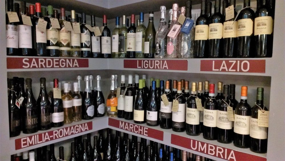 Ebrius – l’enoteca con le Regioni italiane