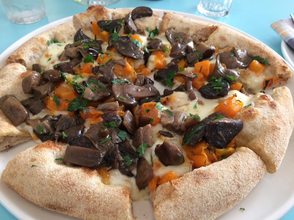 Berbere, zucca arrostita, funghi e taleggio