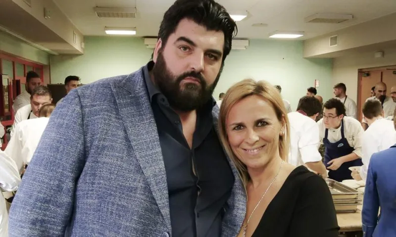 Cannavacciuolo con la moglie Cinzia