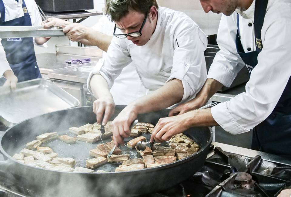 Cena de ‘Le Stelle sul Lago d’Orta’ - In cucina