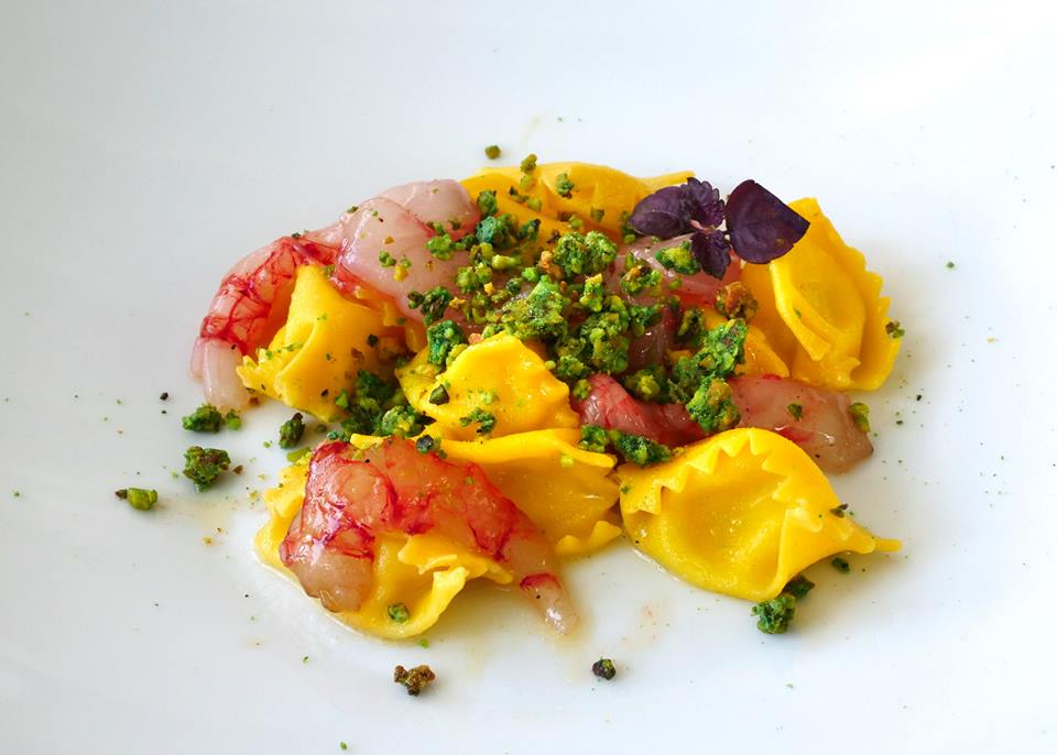 Cena de ‘Le Stelle sul Lago d’Orta’ - Plin di burrata