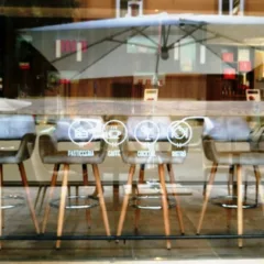 Dall'esterno vetrata - Hackert