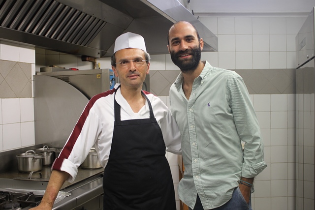 Lo chef Terenzio e Michele Bronzini