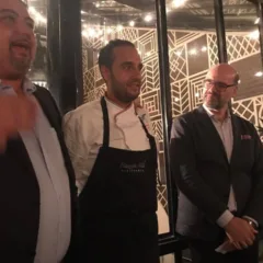 Luigi Salomone tra Giuseppe Di Martino e Mitchell Davis