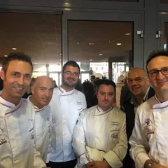 Meet in cucina Marche - Luca Santini a Sinistra e il presidente regionale a destra Rocco Pozzulo