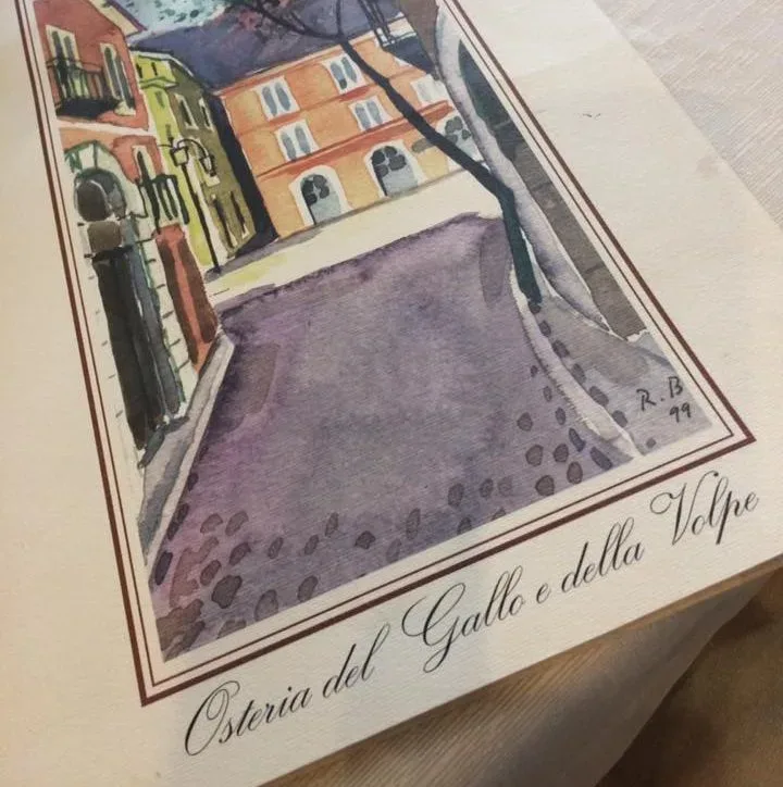 Osteria del Gallo e della Volpe, il menu