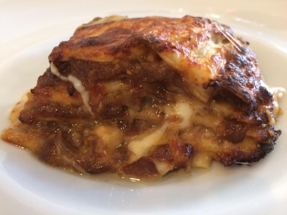 Osteria del Gallo e della Volpe, lasagna di genovese