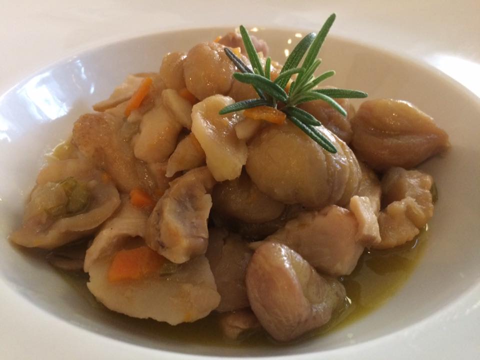 Osteria del Gallo e della Volpe, zuppa di castagne e porcini