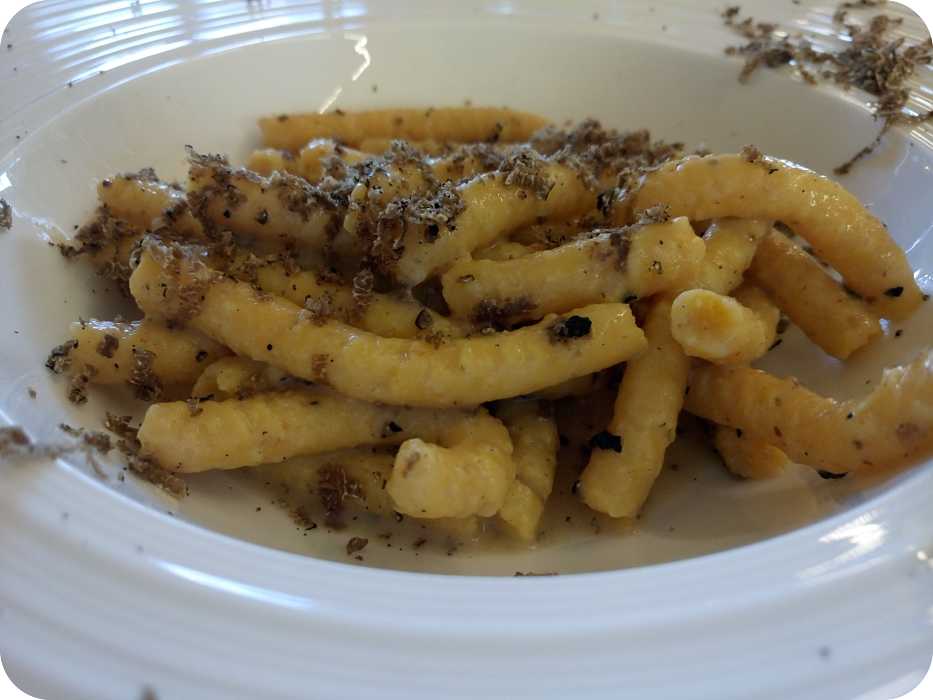 Passatelli tartufo -Taverna Cacciatore Castiglione dei Pepoli