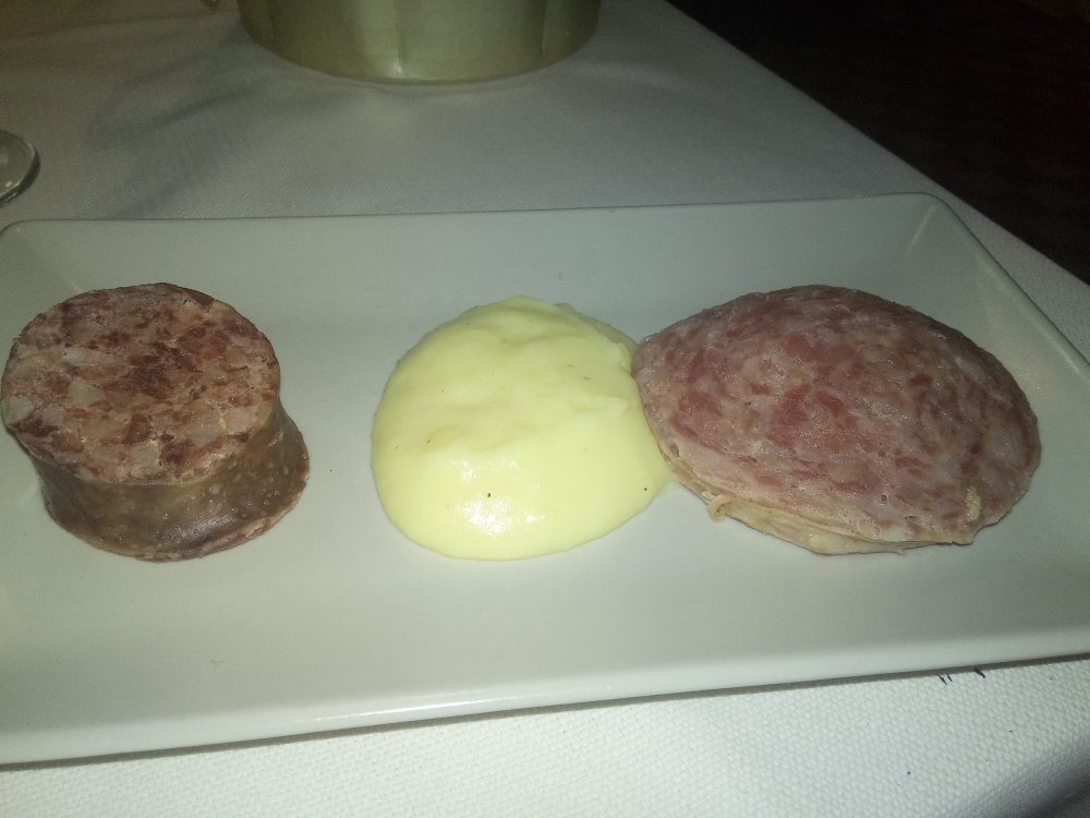 Trattoria Bjrot - Salame cotto, mortadella di fegato e polenta