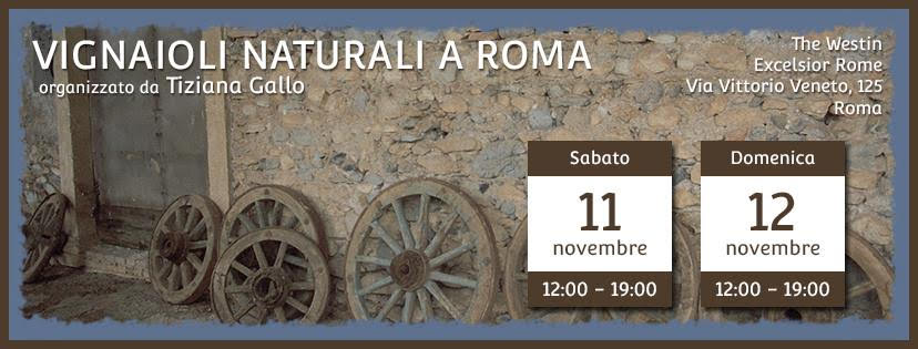 Vignaioli Naturali a Roma 11- 12 novembre 2017