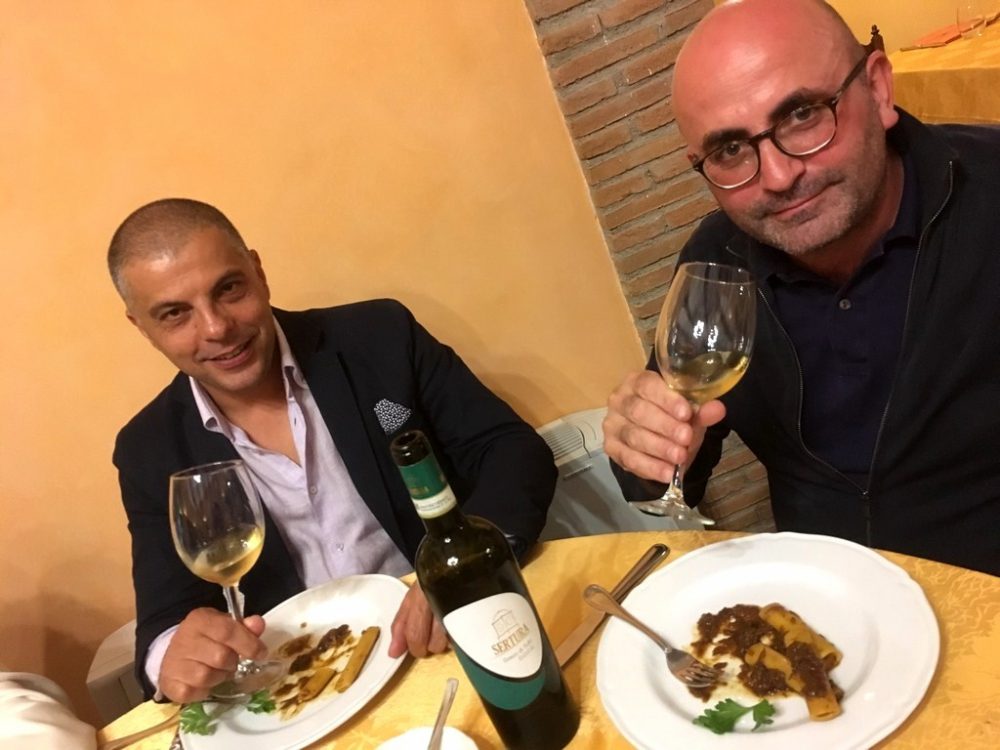 da sx Giancarlo Barbieri - cantina Sertura - e Gerardo Marrazzo - Casa Marrazzo