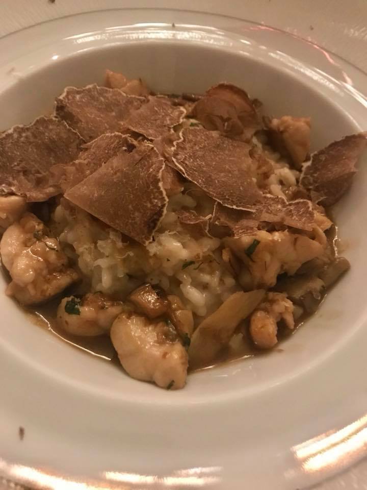 Four Season, risotto con animelle funghi e tartufi