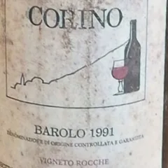 Barolo Vigneto Rocche 1991 – Corino