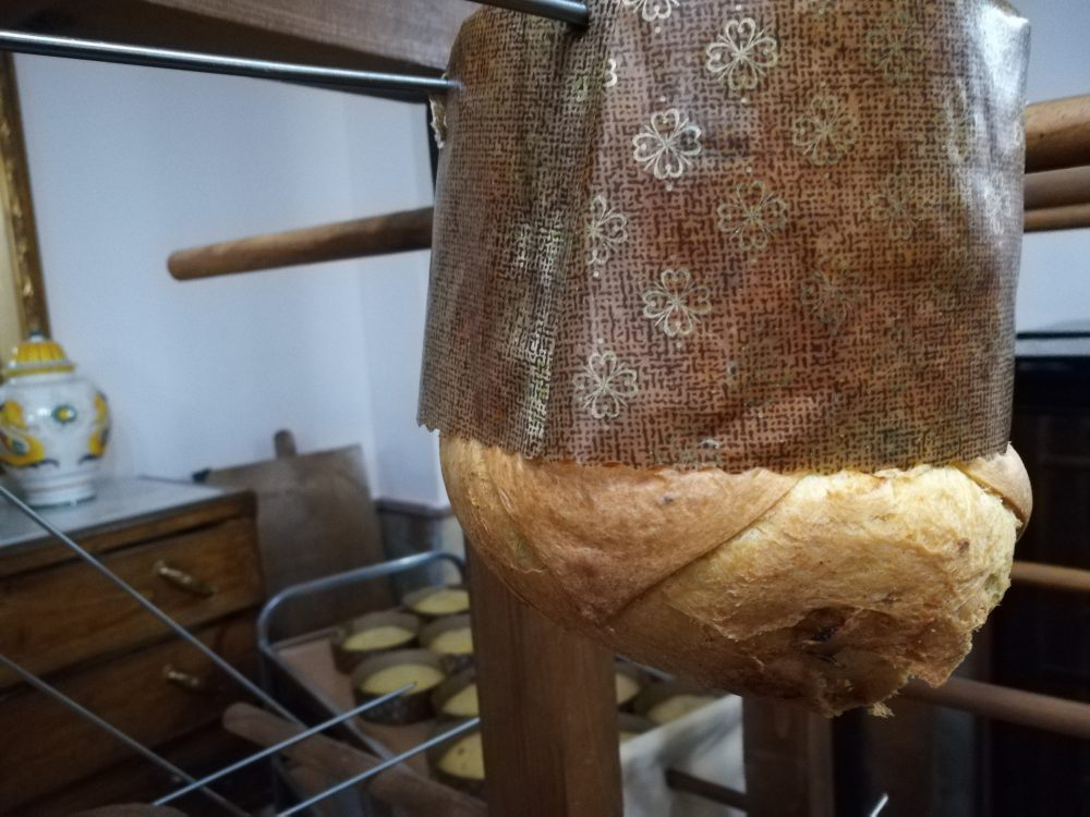 Colle D'Ercole - Il Panettone salato in fase di raffreddamento