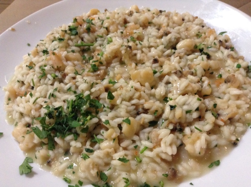 Dei Mille, Riccione, risotto alla marinara, versione in bianco