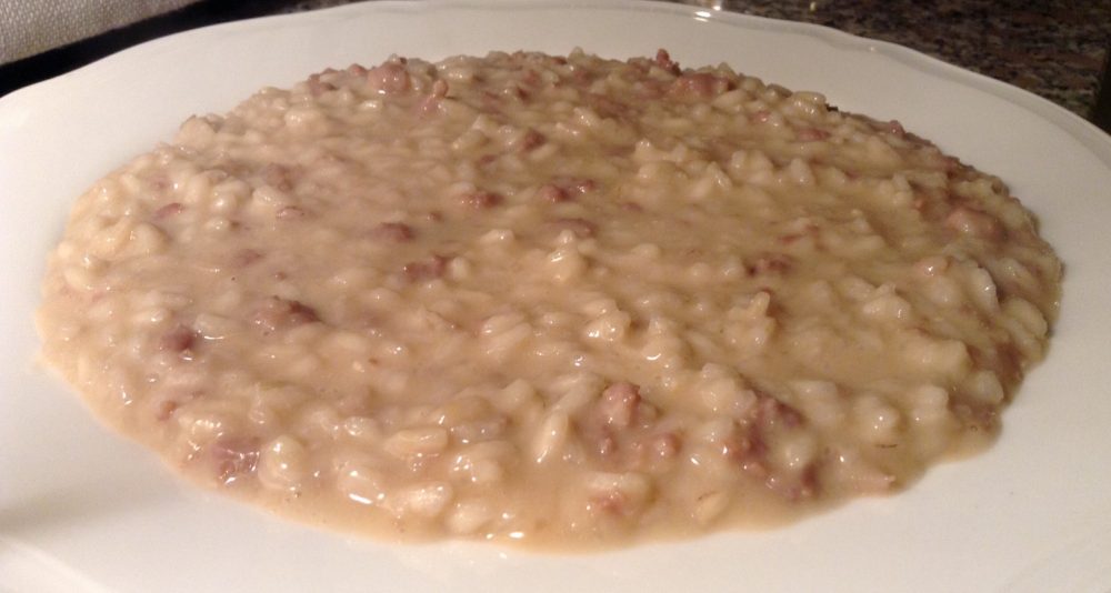 La Rava e la Fata, Biassono, risotto con salsiccia