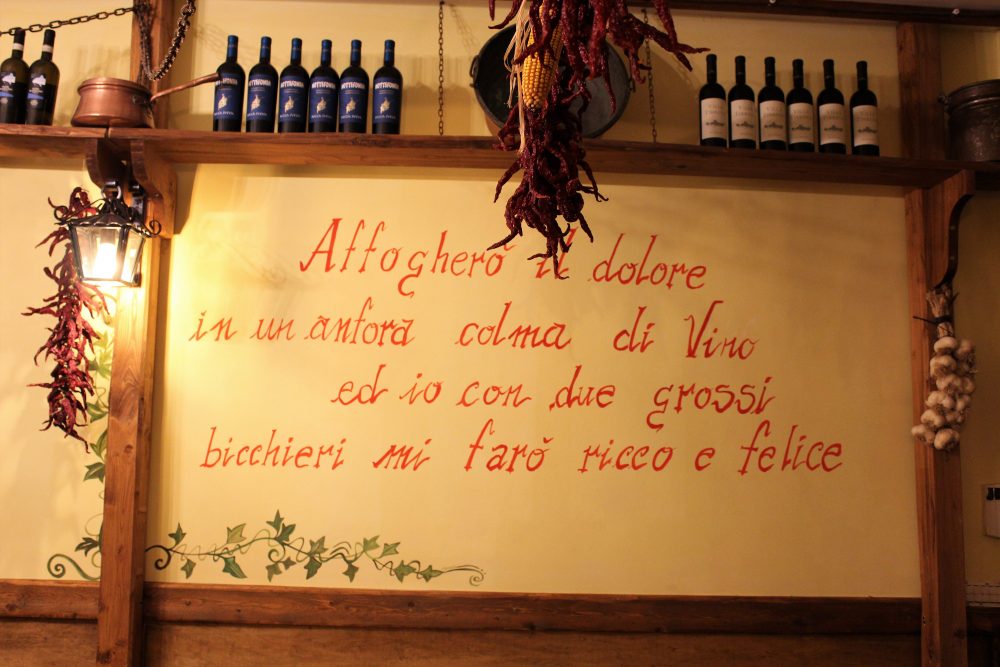 La Baccaliata III – particolare di una parete