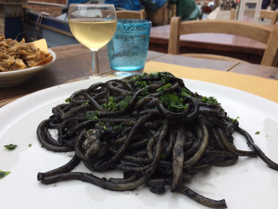 Paradiso Perduto, bigoli al nero di seppia