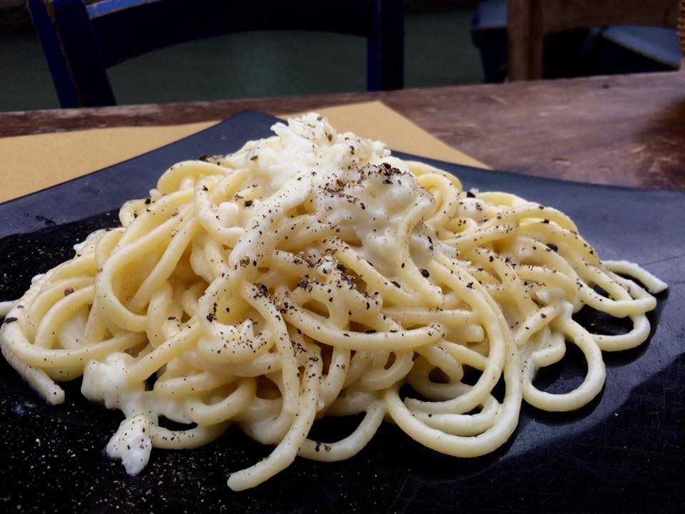 Paradiso Perduto, bigoli cacio e pepe