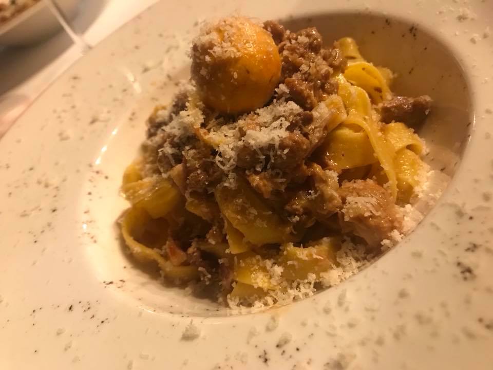 Antica Osteria del Mirasole, tagliatelle al ragu' di frattaglie