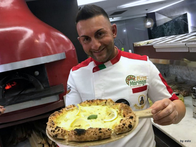 Agorini Pizzeria Gourmet Salvatore Impero pizza oro verde