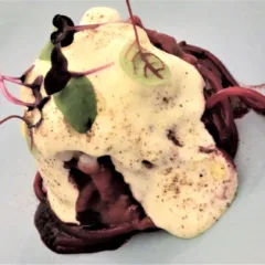 Capocotta, Spaghettoro salsa barbeQUE e gamberi