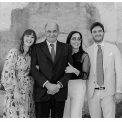 Giusye Peppino Pagano con i figli Andrea e Salvatore