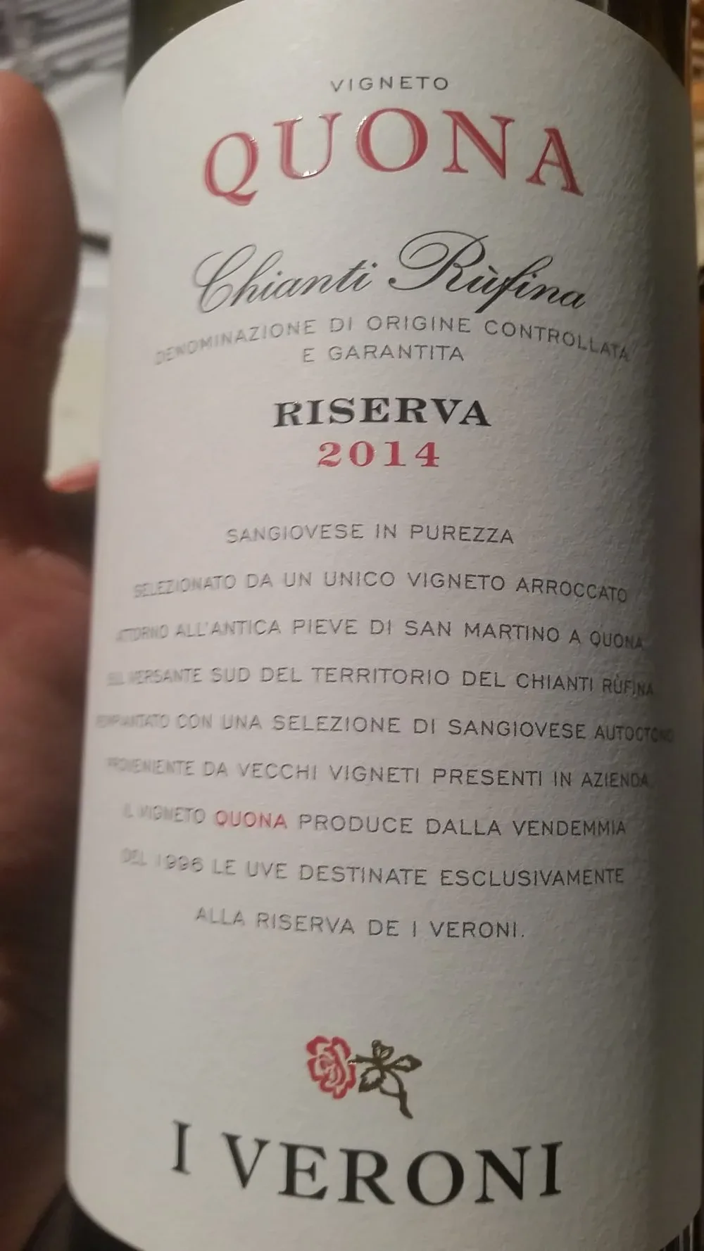 I Veroni - Chianti Rufina Riserva 2014