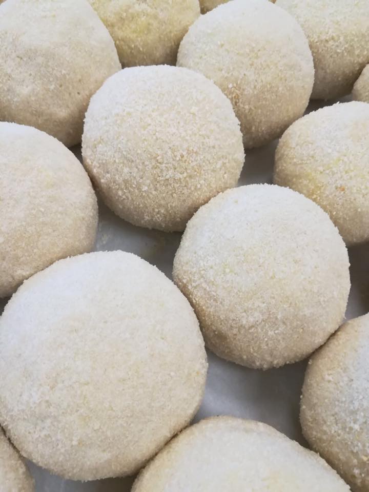 Le arancine di Paolo Barrale pronte da friggere