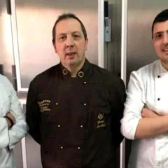 Pasticceria Festival, Giovanni Di Muro con i figli Tommaso a sinistra e Marco