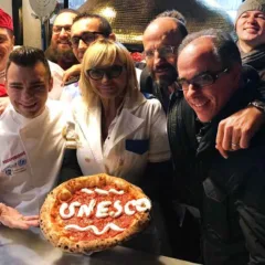 La festa a Rossopomodoro con Davide Civitiello, Franco Manna, Antimo Caputo