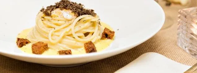 Spaghettone al tartufo nero pregiato