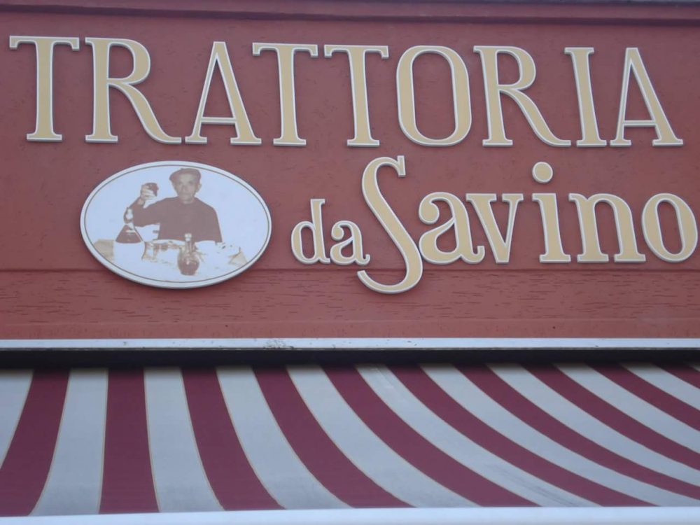 Trattoria da Savino - insegna