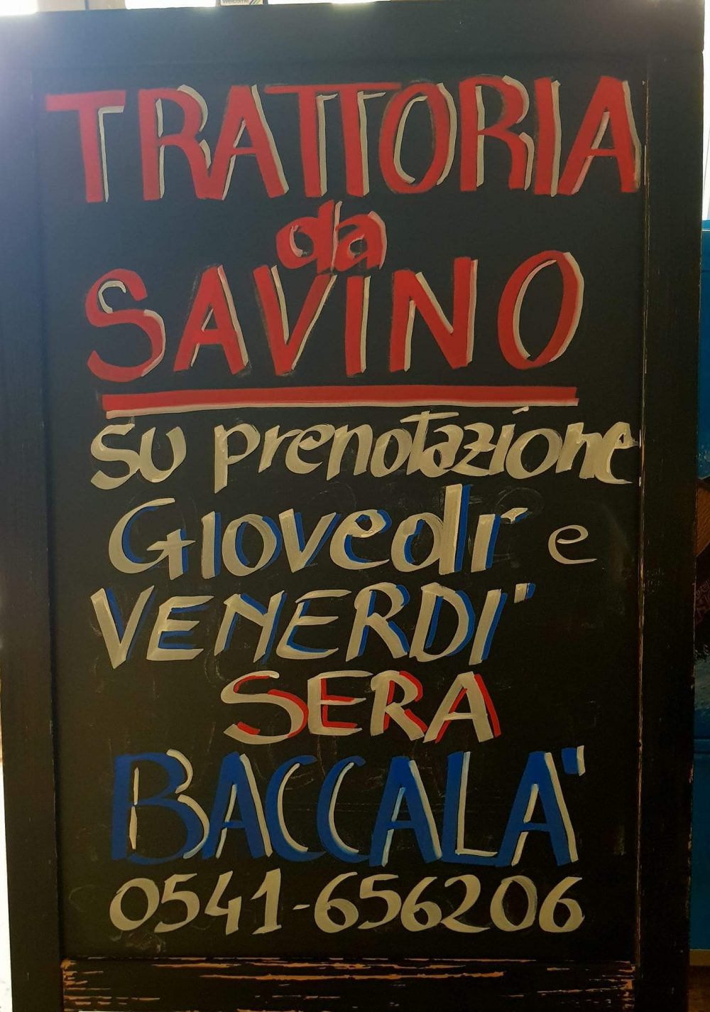 Trattoria da Savino - lavagnetta