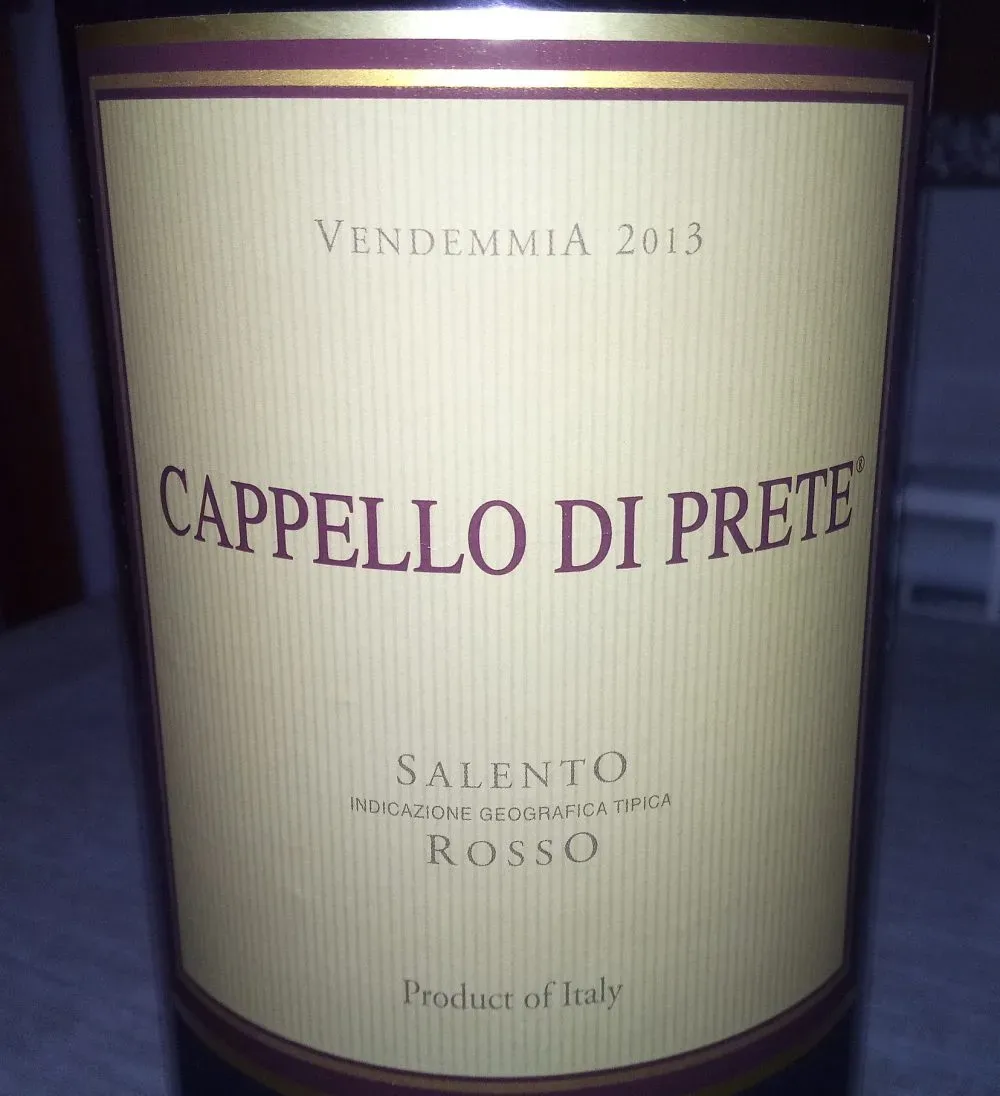 Cappello di Prete Salento Rosso Igt 2013 Candido