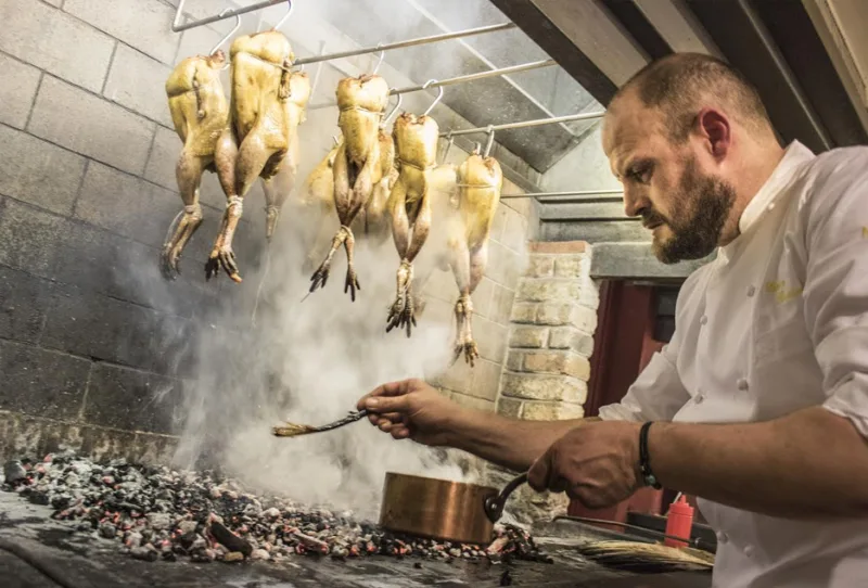 Errico Recanati allo spiedo